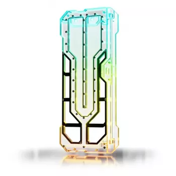 Carcasa de ordenador Singularity Spectre 4 Aevum Elite Acrylic — transparente/negro con acentos