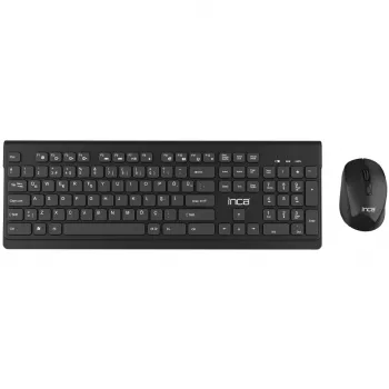 Inca IWS-519 teclado y ratón con Office RF inalámbrico QWERTY turco negro