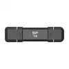 Memoria USB Silicon Power DS72 1 TB, USB 3.2 Gen 2 Type-A / Type-C, carcasa de aluminio y goma, negro