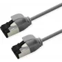 ROLINE Cable de parcheo S/FTP Cat.8.1, delgado, PoE, gris, 0,5 m (21.15.3400)