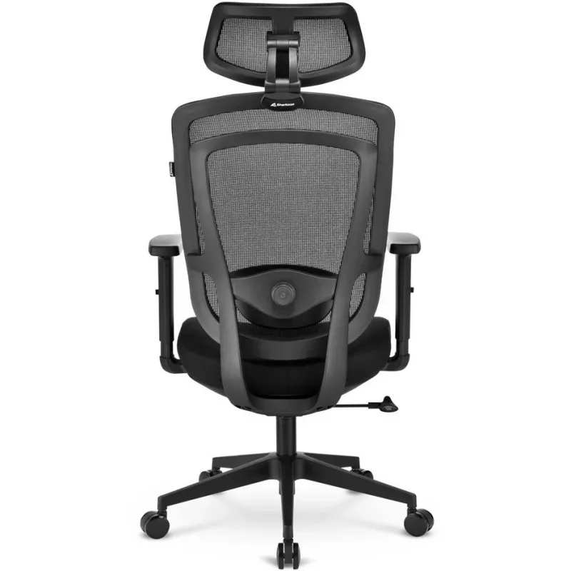 Silla de oficina Sharkoon OfficePal C10 – negra, diseño ergonómico, altura ajustable