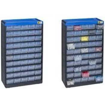 Caja de almacenamiento Allit VarioPlus 30,0 x 13,5 x 52,5 cm — recipiente organizador de plástico, apilable
