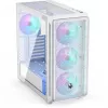 Caja de PC Endorfy Arx 700 ARGB, torre Midi, ATX, cristal templado - incluye 4 ventiladores ARGB de 140 mm, blanco (EY2A017)