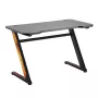 Mesa de ordenador gaming NanoRS RS120, diseño moderno, ligera y estable (carga máx. 50 kg), negro y naranja