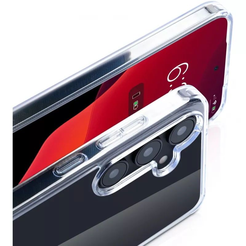 nevox StyleShell SHOCKFlex 2463 funda para Samsung Galaxy S25+, policarbonato/TPU, transparente