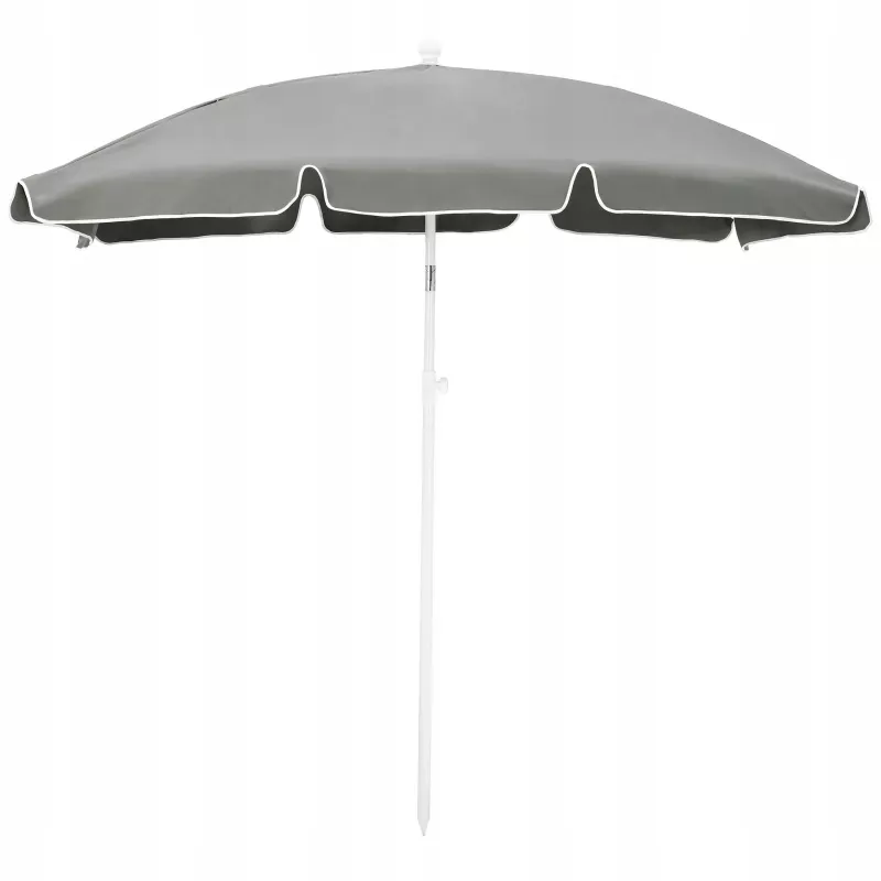 Sombrilla de jardín plegable Extralink Black Forest 2 m, gris