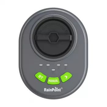 Control de riego RainPoint HIC406B — control por app Bluetooth de 4 zonas