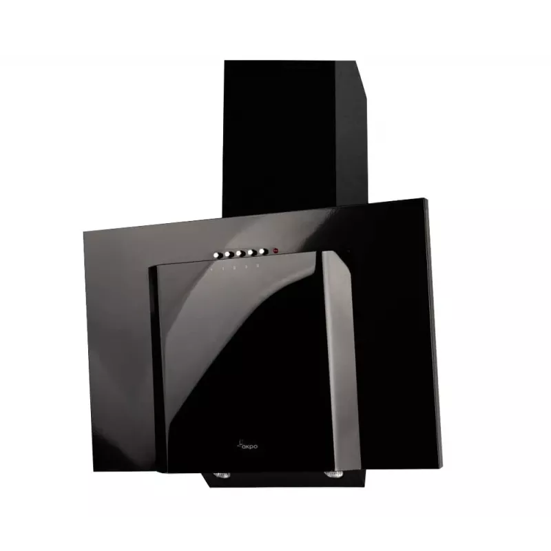 Campana de pared AKPO WK-4 Java Eco — 600 mm, 407 m³/h, 3 velocidades, 61 dB, cristal templado negro