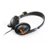Auriculares con micrófono NATEC Drone con cable, diadema, llamadas/música, negro, naranja