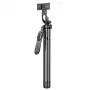 Palo selfie Awei X56 aluminio negro – mango extensible para smartphones