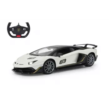 Jamara Lamborghini Aventador SVJ Performance 1:14 blanco 2,4 GHz A – coche deportivo – motor eléctrico – 1:16 – Ready-to-Run (RTR) – blanco – niños (405172)
