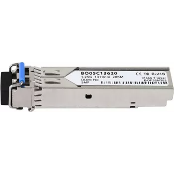 Transceptor SFP de fibra óptica CBO SFP-1G-LX-20KM — 1 Gbit/s, 20 km, LC