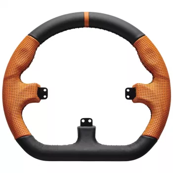 Volante de simracing Asetek SimSports GT Rim Closed D cuero naranja