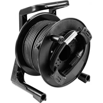 Tambor de cable PSSO DMX 30 m XLR 2x0.22 — cable DMX profesional en rollo