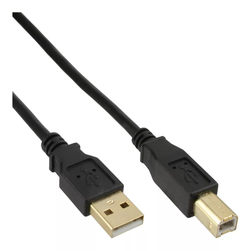 Cable USB Microconnect USBAB5G USB 2.0 5 m USB A USB B negro