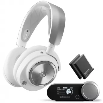 Auriculares STEELSERIES 61524 con cable circumaurales blancos con banda para la cabeza