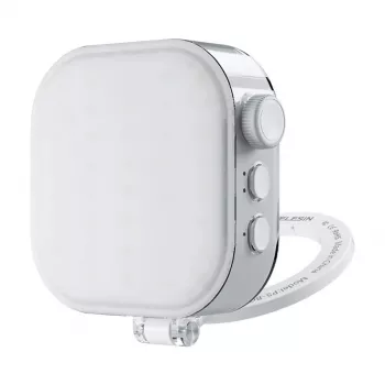 Luz selfie Ice Cube Telesin con soporte para teléfono P5-BGD-03 — luz LED compacta de relleno y soporte ajustable para smartphone