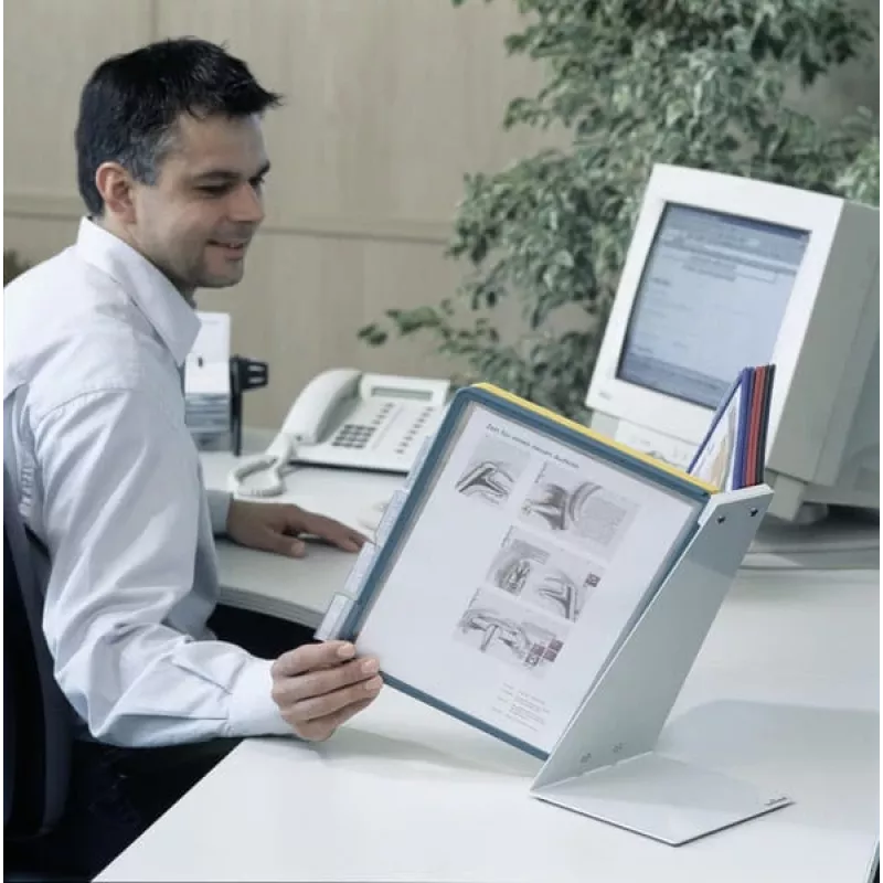 Expositor de documentos giratorio de sobremesa vertical A4 Durable VARIO