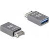 Adaptador de cable DeLOCK 67230 USB Type-E a USB Type-A gris