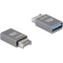 Adaptador de cable DeLOCK 67230 USB Type-E a USB Type-A gris