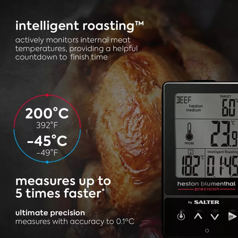 Salter 540A HBBKCR Heston Blumenthal Precision 5-in-1 termómetro digital de cocina