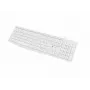 Teclado completo con cable NATEC NAUTILUS NKL-1951, 105 teclas, US International QWERTY, blanco, USB, 1,8 m
