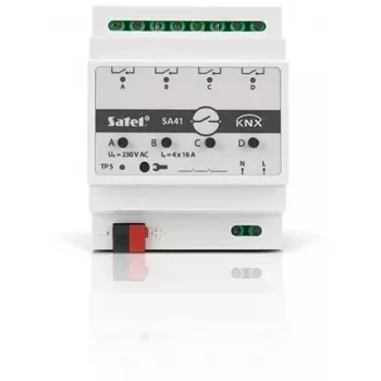 Actuador de conmutación KNX de 4 canales SATEL KNX-SA41