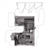 Máquina de coser overlock SINGER 14HD854 Heavy Duty eléctrica 120 W gris