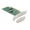 DeLOCK PCI Express 4.0 x16 Tarjeta a 4 x SFF-8639 NVMe - Bifurcación - Factor de forma Low Profile