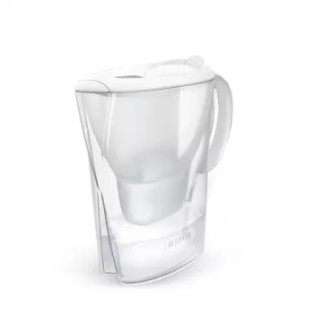 Jarra filtrante de agua BRITA Marella con cartucho Maxtra Pro, depósito de agua de 2,4 L, blanca, asa ergonómica