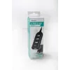 Hub USB VAKOSS TC-234UX — hub USB 2.0 de 4 puertos, alimentación DC (5 V, 1 A), negro