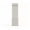 Perchero top e shop DUO, color crema, tablero de partículas, 5 ganchos, 1 cajón, 35×50×57 cm