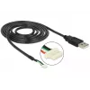 Cable de cámara DeLOCK 95986 1,5 m negro