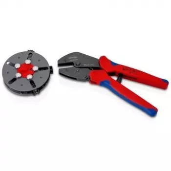 Herramienta de crimpar Knipex 97 33 03 MultiCrimp para conectores fotovoltaicos MC4 y MC4 EVO2