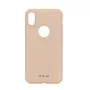 Funda protectora Tellur Cover Super schlank para iPhone X/XS — acabado dorado, perfil ultrafino