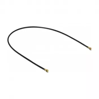 Delock 89643 cable de antena, MHF 4L a MHF 4L, 1.13, 20 cm, negro