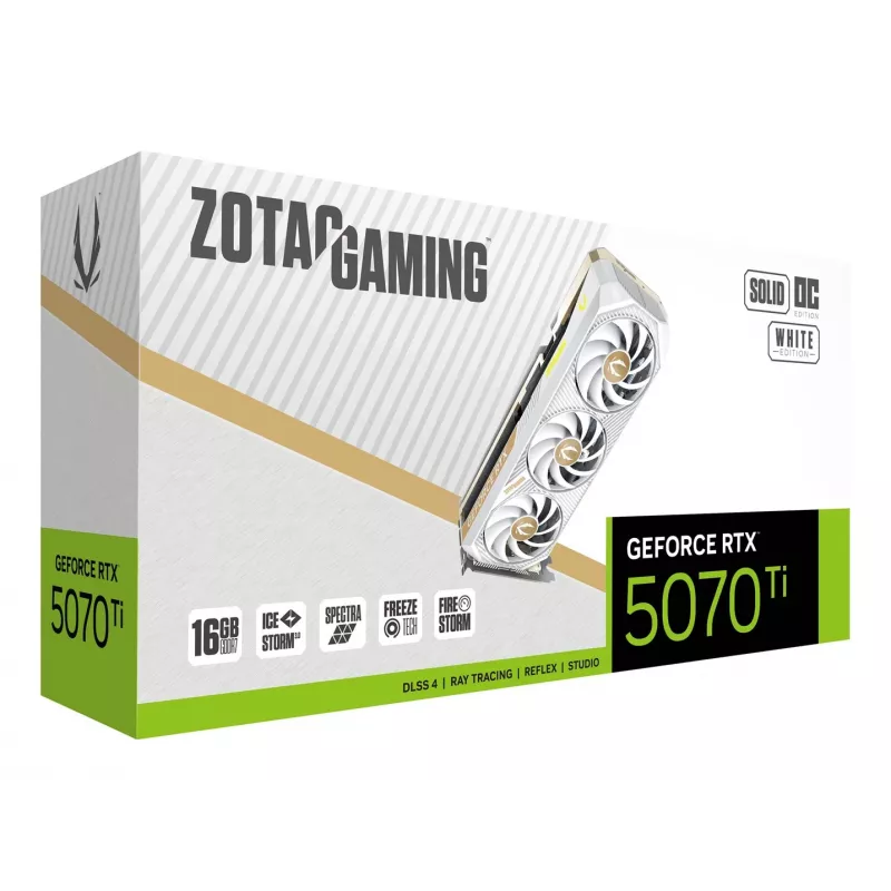 Tarjeta gráfica ZOTAC GAMING GeForce RTX 5070 Ti SOLID CORE OC 16GB GDDR7