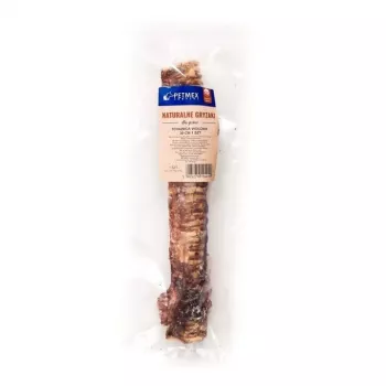 Snack masticable para perros PETMEX Tráquea de ternera 30 cm snack masticable natural para perros medianos y grandes, 75 g