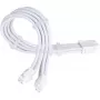 Cable de extensión de alimentación SILVERSTONE EPS 12V 8 pines (30 cm) blanco SST-PP07E-EPS8W-V2