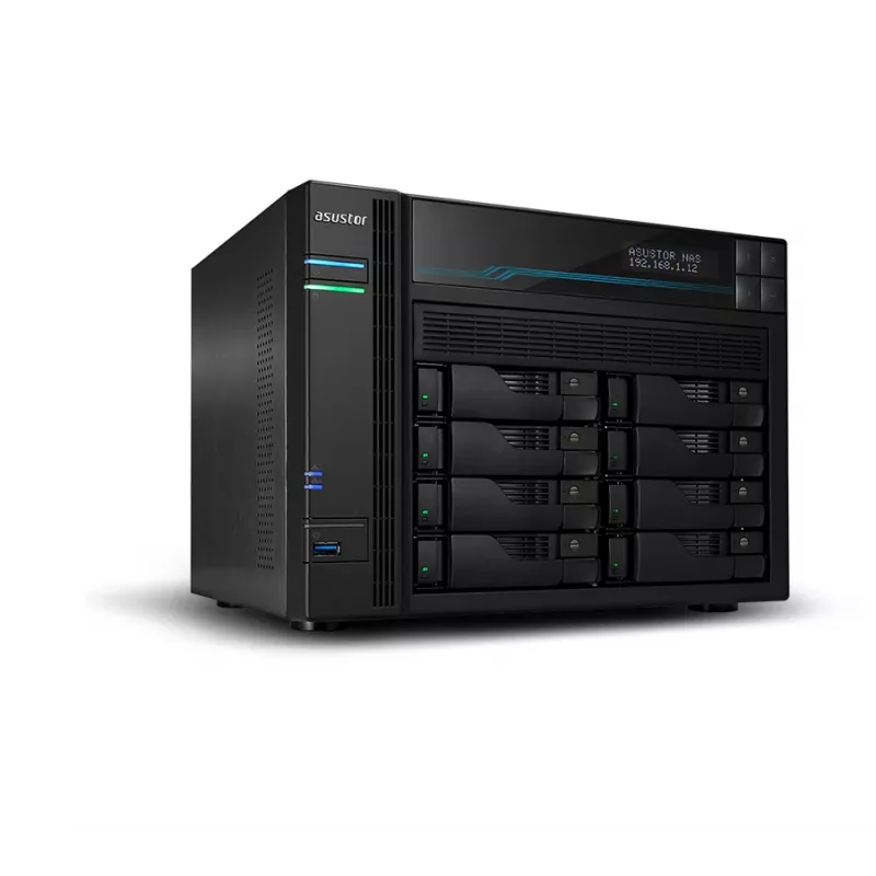 Asustor AS6508T NAS torre Intel Atom® C3538 8 GB DDR4 0 TB ADM negro