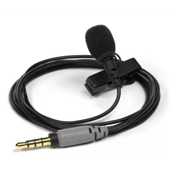 Micrófono de solapa RØDE smartLav+ — con cable, omnidireccional, 3,5 mm, 20–20.000 Hz, sensibilidad -35 dB, 2 uds., estuche de transporte