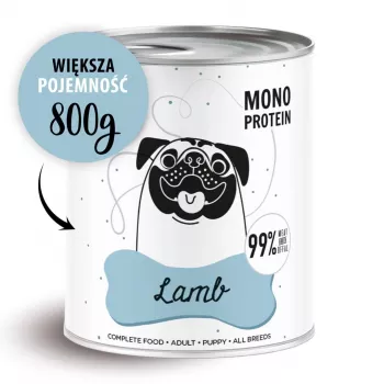 PAKA ZWIERZAKA Pepe Lamb - comida húmeda para perros - 800g