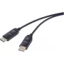 Renkforce cable de conexión de fibra óptica / DisplayPort conector macho DisplayPort, conector macho DisplayPort 30,00 m negro RF-6117772 cable DisplayPort 8K UHD (RF-6117772)