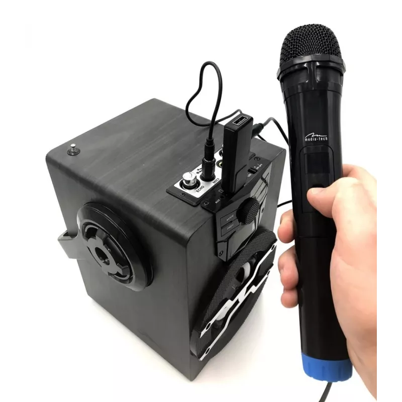 Media-Tech MT395 Accent Pro micrófonos inalámbricos de karaoke, pack de 2