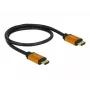 Cable HDMI DeLOCK 85729 2 m HDMI tipo A estándar negro dorado