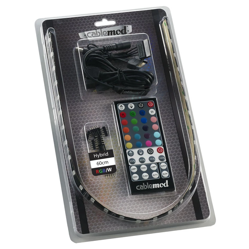 Tira LED CableMod CM-LED-60-D60RGBW-RK blanca RGB 60 cm