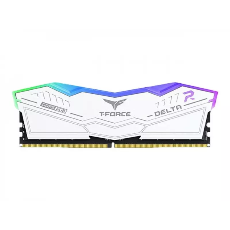 DIMM 32 GB DDR5-6000 (2x 16 GB) kit dual, memoria RAM blanca, FF4D532G6000HC38ADC01, Delta RGB, INTEL XMP