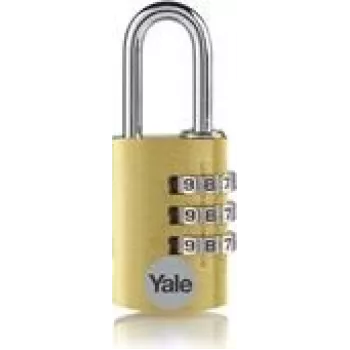 YALE YE3CB/38/131/1/GO candado 38 mm dorado con combinación (YE3CB/38/131/1/GO)
