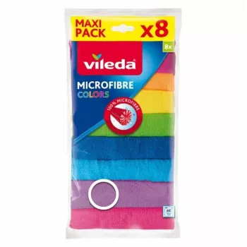 Paño de limpieza Vileda Microfibre Colors 8 uds.