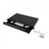 Panel de parcheo de fibra óptica LANBERG FOP1-24ST-FCB 1U 24xST / 24xFC montaje en rack Negro